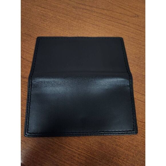 Coach Black Smooth Leather checkbook cover (PF) - Picture 3 of 4
